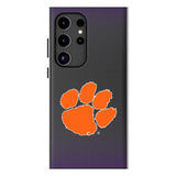 Clemson University Tigers Linen MagSafe Compatible Phone Case for Samsung Galaxy