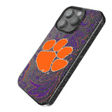 Clemson University Tigers Paisley Black Bling Phone Case for Apple iPhone
