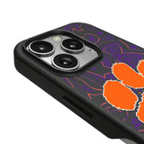 Clemson University Tigers Paisley MagSafe Compatible Phone Case for Apple iPhone