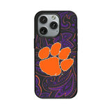 Clemson University Tigers Paisley MagSafe Compatible Phone Case for Apple iPhone