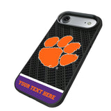 Clemson University Tigers Personalized EndZone Plus Bump Phone Case for Apple iPhone