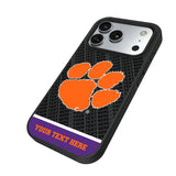 Clemson University Tigers Personalized EndZone Plus Bump Phone Case for Apple iPhone