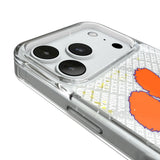 Clemson University Tigers Personalized EndZone Plus Glitter Phone Case for Apple iPhone