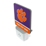 Clemson University Tigers Personalized Endzone Solid Night Light 2-Pack