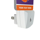Clemson University Tigers Personalized Endzone Solid Night Light 2-Pack