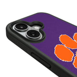 Clemson University Tigers Personalized Stripe Bump Phone Case for Apple iPhone