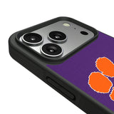 Clemson University Tigers Personalized Stripe Bump Phone Case for Apple iPhone