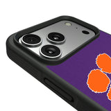 Clemson University Tigers Personalized Stripe Bump Phone Case for Apple iPhone