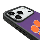 Clemson University Tigers Personalized Stripe Bump Phone Case for Apple iPhone