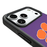Clemson University Tigers Personalized Stripe Bump Phone Case for Apple iPhone