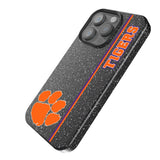 Clemson University Tigers Sidebar Black Bling Phone Case for Apple iPhone