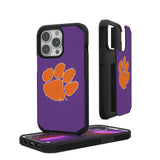 Clemson University Tigers Solid Rugged Phone Case for Apple iPhone