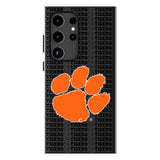 Clemson University Tigers Text Backdrop MagSafe Compatible Phone Case for Samsung Galaxy