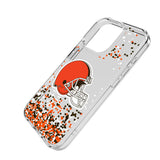 Cleveland Browns Confetti Clear Phone Case for Apple iPhone
