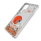 Cleveland Browns Confetti Clear Phone Case for Samsung Galaxy