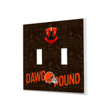 Cleveland Browns Deco Hidden-Screw Light Switch Plate