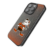 Cleveland Browns Historic Collection Linen Black Bling Phone Case for Apple iPhone