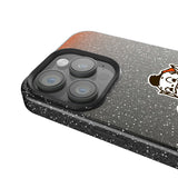 Cleveland Browns Historic Collection Linen Black Bling Phone Case for Apple iPhone