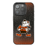 Cleveland Browns Historic Collection Linen Black Bling Phone Case for Apple iPhone