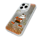 Cleveland Browns Historic Collection Linen Glitter Phone Case for Apple iPhone