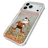 Cleveland Browns Historic Collection Linen Glitter Phone Case for Apple iPhone