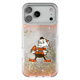 Cleveland Browns Historic Collection Linen Glitter Phone Case for Apple iPhone