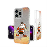 Cleveland Browns Historic Collection Linen Glitter Phone Case for Apple iPhone