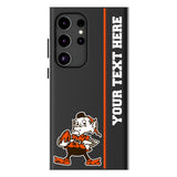 Cleveland Browns Historic Collection Personalized Sidebard MagSafe Compatible Phone Case for Samsung Galaxy
