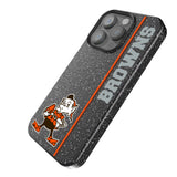 Cleveland Browns Historic Collection Sidebar Black Bling Phone Case for Apple iPhone