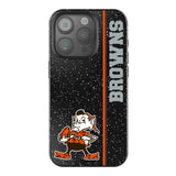 Cleveland Browns Historic Collection Sidebar Black Bling Phone Case for Apple iPhone