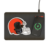 Cleveland Browns Linen 15-Watt Wireless Charger and Mouse Pad