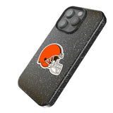 Cleveland Browns Linen Black Bling Phone Case for Apple iPhone