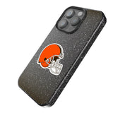 Cleveland Browns Linen Black Bling Phone Case for Apple iPhone