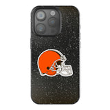 Cleveland Browns Linen Black Bling Phone Case for Apple iPhone