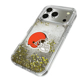 Cleveland Browns Linen Glitter Phone Case for Apple iPhone