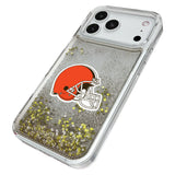 Cleveland Browns Linen Glitter Phone Case for Apple iPhone
