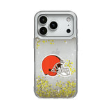 Cleveland Browns Linen Glitter Phone Case for Apple iPhone