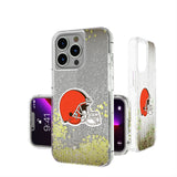 Cleveland Browns Linen Glitter Phone Case for Apple iPhone