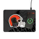 Cleveland Browns Monocolor Tilt 15-Watt Wireless Charger and Mouse Pad