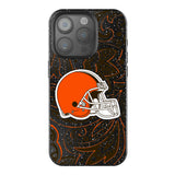 Cleveland Browns Paisley Black Bling Phone Case for Apple iPhone