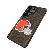 Cleveland Browns Paisley MagSafe Compatible Phone Case for Samsung Galaxy