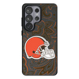 Cleveland Browns Paisley MagSafe Compatible Phone Case for Samsung Galaxy