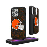 Cleveland Browns Paisley Rugged Phone Case for Apple iPhone