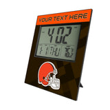Cleveland Browns Personalized Color Block Wall Clock