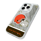 Cleveland Browns Personalized EndZone Plus Glitter Phone Case for Apple iPhone