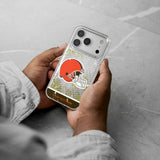 Cleveland Browns Personalized EndZone Plus Glitter Phone Case for Apple iPhone