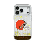 Cleveland Browns Personalized EndZone Plus Glitter Phone Case for Apple iPhone