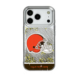 Cleveland Browns Personalized EndZone Plus Glitter Phone Case for Apple iPhone