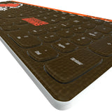 Cleveland Browns Personalized Endzone Solid Curved Wireless Keyboard
