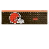 Cleveland Browns Personalized Endzone Solid Curved Wireless Keyboard
